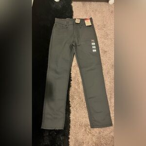 Levi's Men's Charcoal Slim Straight Jeans